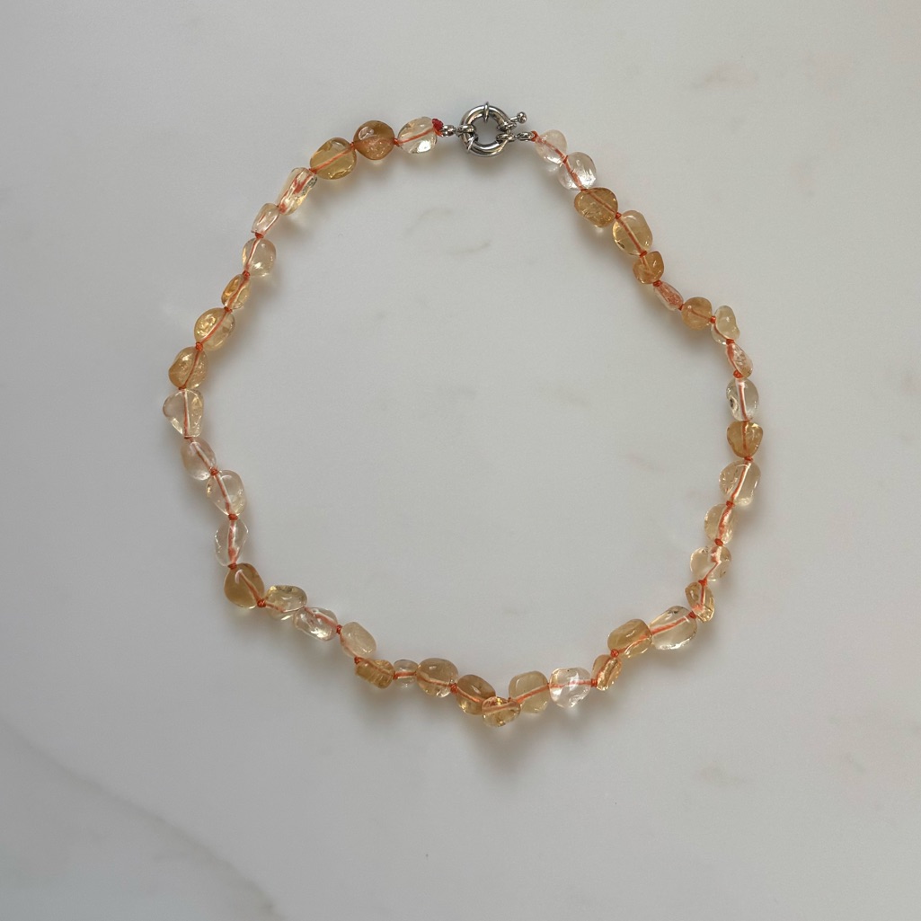 Nwot Tuckernuck Jewelry Citrine Choker Necklace